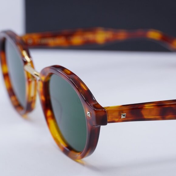 Valentino V-ESSENTIAL-IV VLS-132C Round Sunglasses - Havana\Green - Picture 8 of 11